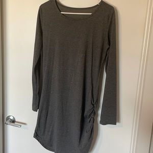 Solid gray dress